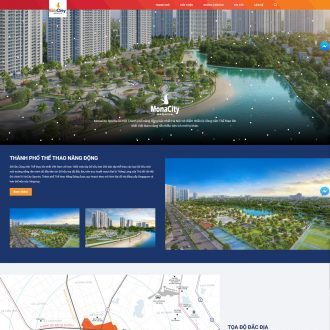 Mẫu Website Giới Thiệu Bất động Sản Bắt Mắt, Chuẩn SEO_vincity